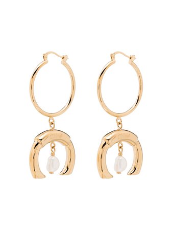 Chloé Hoop Drop Pearl Earrings - Farfetch