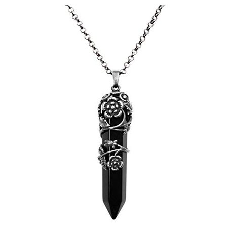 black crystal necklace - Google Search