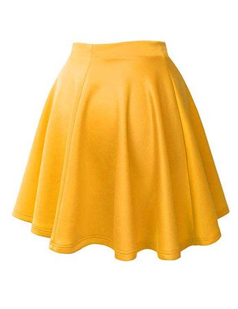 MBJ Womens Basic Versatile Stretchy Flared Skater Skirt - Made in USA at Amazon Women’s Clothing store: