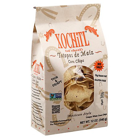 Xochitl Corn Chips Mexican Style White No Salt - 12 Oz - Randalls
