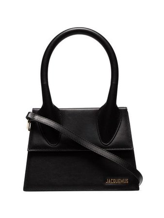 Jacquemus Black Le Grand Chiquito leather shoulder bag $671 - Buy SS19 Online - Fast Global Delivery, Price