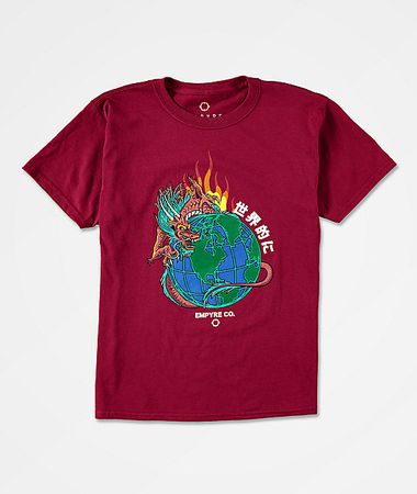 Empyre Boys Dragon Flames Red T-Shirt | Zumiez