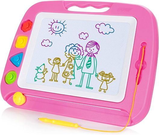 Amazon.com: SGILE Magnetic Drawing Board Toy for Kids, Large Doodle Board Writing Painting Sketch Pad, Blue : Toys & Games