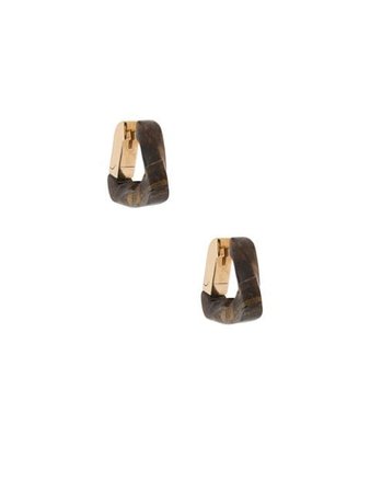 Bottega Veneta Wooden Hoop Earrings - Farfetch