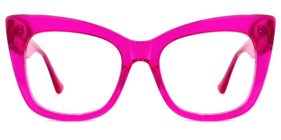 pink cat eye glasses