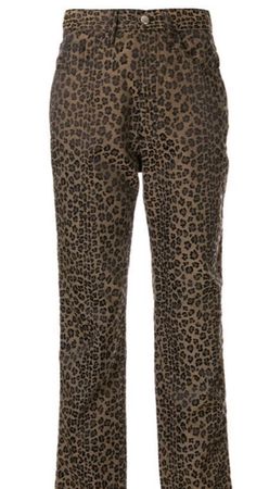 Fendi leopard print pants
