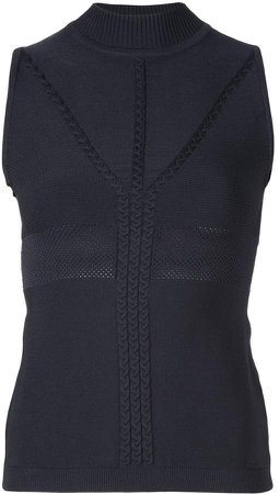 panelled knit tank top