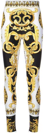 Baroque print trousers
