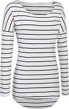 Long Sleeve Striped T Shirt Tunic