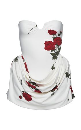 Draped Strapless Silk Mini Dress By Magda Butrym | Moda Operandi