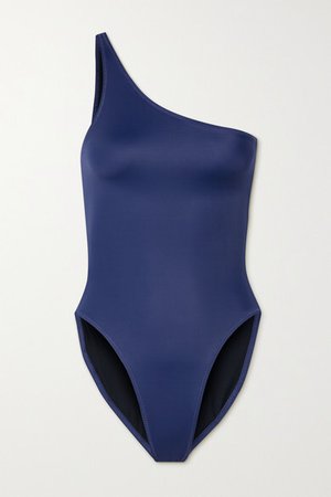 Mio One-shoulder Swimsuit - Navy