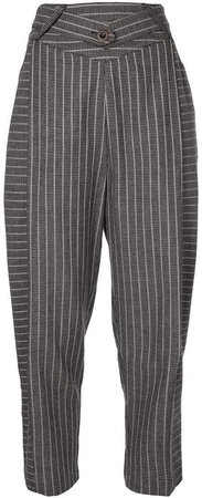 Palmer / Harding striped tapered trousers