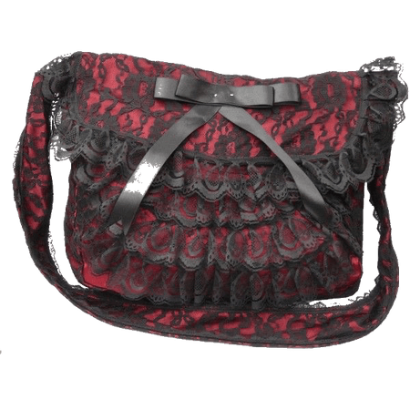 red and black bag