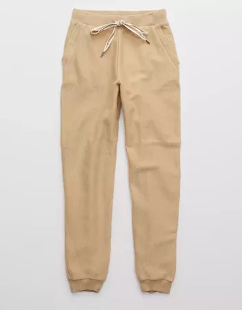 Aerie New Love Corded Jogger nude