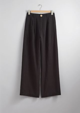 Relaxed Breezy Trousers - Black - Trousers - & Other Stories US