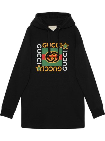 Gucci Logo Hoodie Dress Ss20 | Farfetch.com