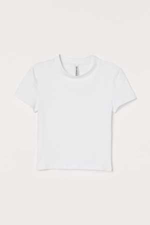 Short T-shirt - White