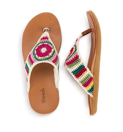 Shana Padded Crochet Sandals – The Sak