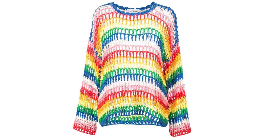mira mikati multicolor rainbow crochet