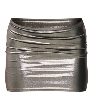 metallic skirt