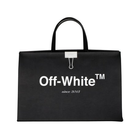 OFF-WHITE c/o Virgil Abloh WOMENS BOX BAG MEDIUM / 1001 : BLACK WHITE