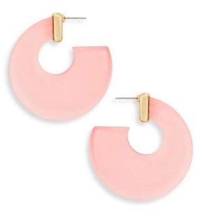 design lab pink earrings