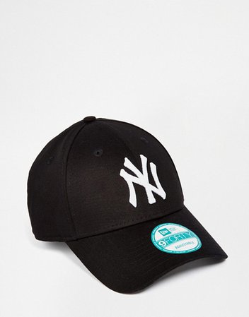 New Era MLB 9forty NY Yankees adjustable cap in black | ASOS