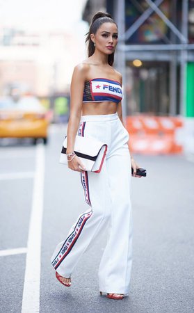 Olivia Culpo from Best Celeb Street Style From New York Fashion Week Spring 2019