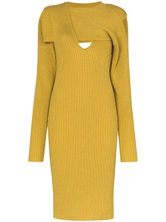 Bottega Veneta cut-out Knitted Dress - Farfetch