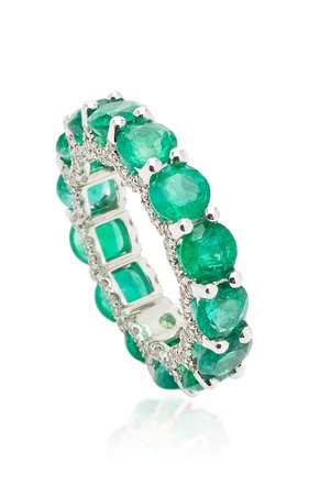 Holy 18K Gold, Emerald And Diamond Ring by Luisa Alexander | Moda Operandi