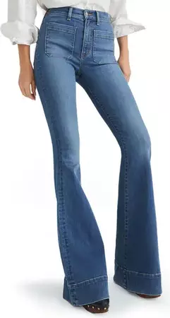 Veronica Beard Sheridan Bell Bottom Jeans | Nordstrom