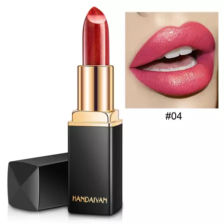 Han Daiyan Mermaid Shiny Metallic Lipstick Pearlescent Color Changing