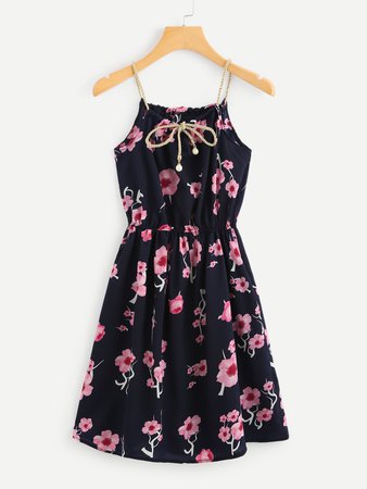 Floral Print Tank Dress