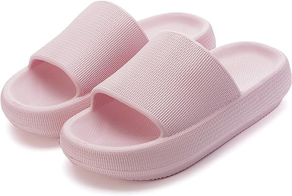 Amazon.com | BRONAX Pillow Slippers for Women and Men | House Slides Shower Sandals | Extremely Comfy | Cushioned Thick Sole | Slippers