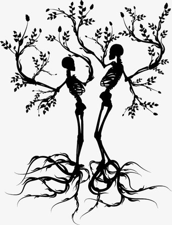 Black Skeletal Trees