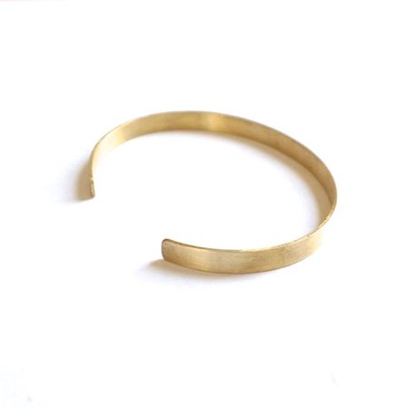 5mm Flat Cuff Bracelet Thin Cuff Bracelet Brass Bangle Delicate Jewelry Minimalist Simple Cuff bracelet simple jewelry plain cuff 051 - PatinationDesign | Etsy