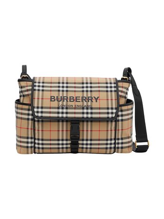 Burberry Vintage Check Flap Diaper Bag