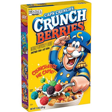 Amazon.com: Cap'N Crunch Cereal, Crunchberries, 13oz