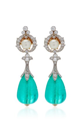 18K Colombian Emerald Earrings by Eleuteri | Moda Operandi