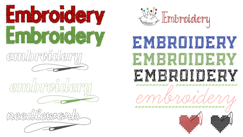 Embroidery Words