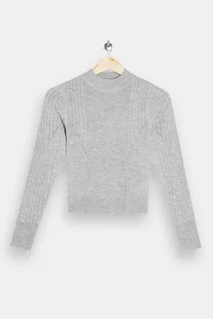 Gray Sport Knitted Crop Top | Topshop