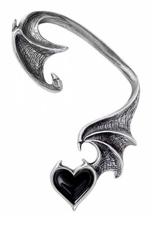 Black Soul Ear Wrap by Alchemy Gothic | Gothic Jewellery
