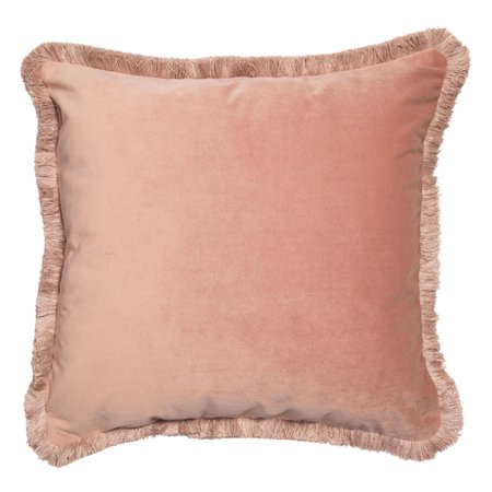 blush velvet pillow