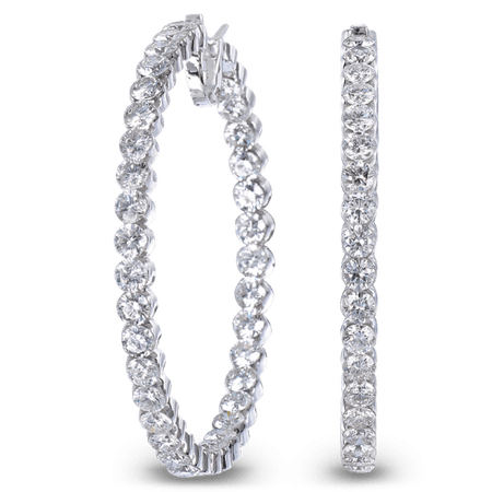 Round Diamond Hoop Earrings | Jacob & Co. | Timepieces | Fine Jewelry | Engagement Rings