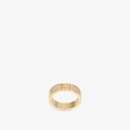 Gold-colour ring - F IS FENDI RING | Fendi