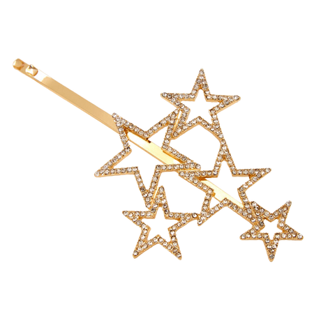 Claire's Gold Rhinestone Star Cluster Hair Pin