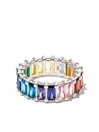 Hatton Labs Rainbow Crystal Band Ring - Farfetch
