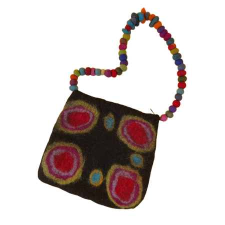 Felted Unique Rainbow Handbag