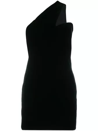Saint Laurent One shoulder mini dress Black | the urge AU