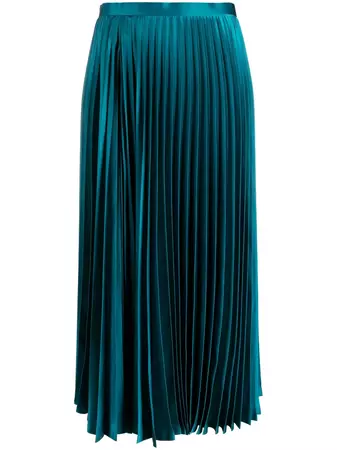 Noir Kei Ninomiya Pleated high-waist Midi Skirt